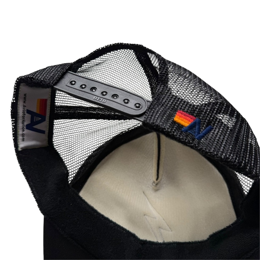AVIATOR NATION Trucker Hat Black Gold Lightning Bolt Women's OS Retro - Picture 7 of 9